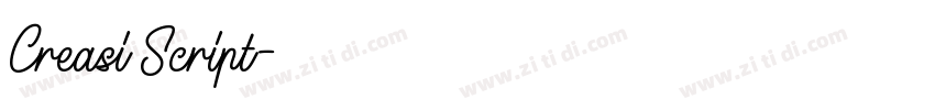 Creasi Script字体转换